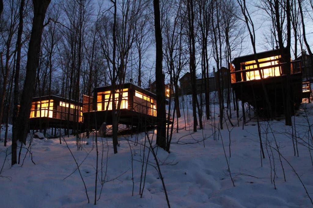 Cabin Sutton 252 - En Harmonie Avec La Nature! Villa Exterior photo